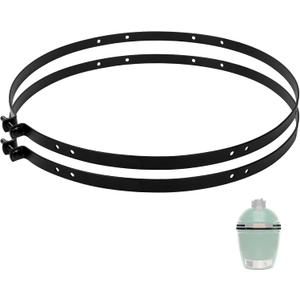 Vankey Hinge Band for Medium Green Egg, Heavy Duty Carbon Steel Bands, Replacement Band for Large Big Size Green Egg Accessories, Effortless Install & Perfect SealM-One-Piece