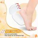 2 x Geyoga 8 Pairs Adhesive Heel Cushion Pads for Too Loose Big Boots Cuttable Reusable Back of Heel Shoe Pads Grips Inserts for Women Men Anti Blister Shoe Guards Liners for Improving Fit (Clear)