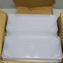 Plastic Storage Bin with Lid, Stackable Design, Clip Box for Crafts, Supplies and Office Items Container (8 Pack 4 Quart)