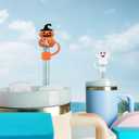 10 x IOKUKI Silicone Straw Covers for Stanley 30&40 Oz Tumbler, 10mm/04in Straw Covers Cap for All 9-10mm Straws, Dust-Proof Reusable Protector Topper for Water Bottle - 4 PCS