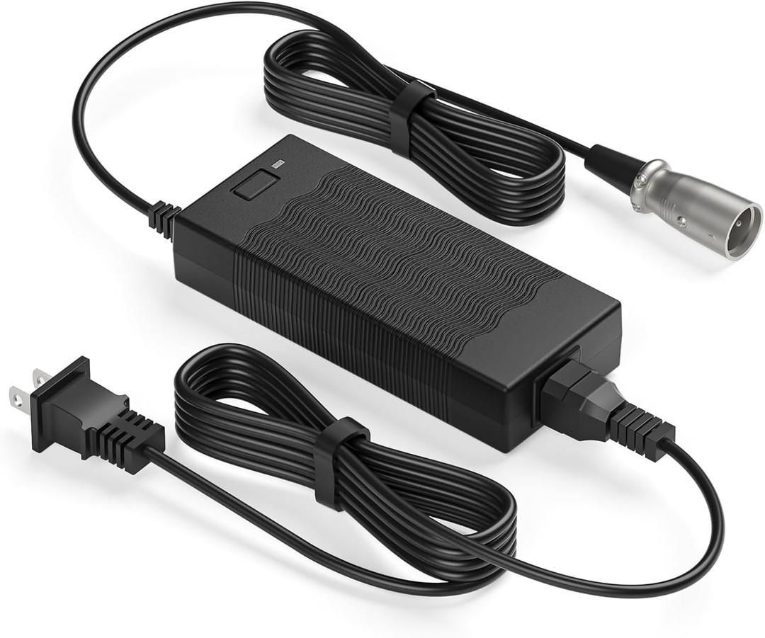 24V 5A 3-Pin Male XLR Connector Battery Charger Compatible with Jazzy Power Chair,Pride Mobility Scooter,Lakematic,Drive Medical,Golden Technologies,Shoprider,Rascal 200T/500T/301 Charger Power Cord