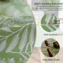 Rectangle Table Cloth,100% Waterproof Tablecloth Oil Proof Spill Proof Vinyl Table Cloth, Wipe Clean Plastic Table Cover for Dining, Camping, Indoor and Outdoor 52" x 70",Green Leaves
