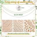 Arrowbash Wedding Pearl Decoration Garland Ornament Large Pearls Ball Faux Pearl Beads Hanging Strings for Wedding Bridal Shower Engagement Party Home Stairway Decoration 14.7ft x 70mm, 9.7ft x 14mm