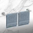 Newfun 24 Inch Polished Chrome Bathroom Towel Bar, 2 Pieces Towel Racks for Bathroom SUS304 Thicken Stainless Steel Towel Holder