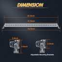 LED Light Bar, 50 Inch Combo LED Off Road Driving Lights for Truck with 12V Wiring Harness Kit Rocker Switch and Light Bar Cover, Blackout