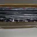 Room Divider, Tension Curtain Rod No Drilling,4-10ft(H) 28-140inch(W) Wall Divider for Room Separation, Heavy Duty Room Partition Separator, Adjustable Folding Privacy Screens, Black 