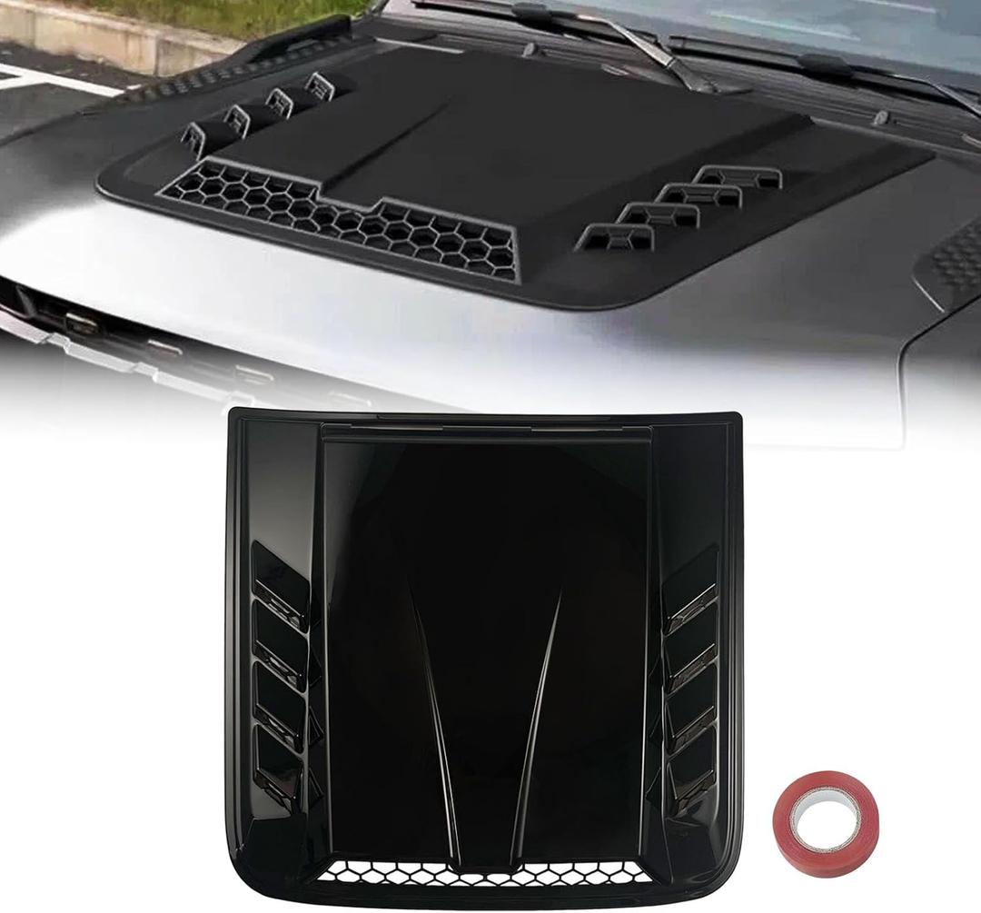 Hood Scoops Trim Compatible with F-Series, Ram, Silverado, Sierra, Tundra