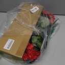 Artificial Geraniums Fake Flowers for Outdoors Decoration, 6 Bundles Silk Geraniums Red Flower UV Resistant Look Real Faux Plants for Front Door Garden Porch Planter Patio Balcony Yard Indoor Home