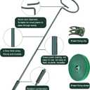 4 Set Metal Plant Sticks Support Tall 48 Inch Adjustable Plants Stem Support Rod Amaryllis Holder Stake Garden Flower Rings with 20PCS Clips 16.5' Plant Ties for Outdoor Indoor Plants