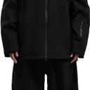 GSOU SNOW Women Ski Jacket and Pants Set Men Snowboard Jacket Baggy Snow Suit Waterproof Windproof Insulation Ski suit (X-Large, Black)