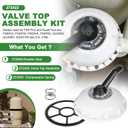 272422 Valve Top Assembly with 272409 Diverter Seal and 272400 Compression Spring Compatible with 2-inch HiFlow Valve 261142, 261049, 261050