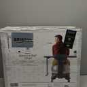 Gaiam Classic Balance Ball Chair  Ergonomic Stability Chair for Desk & Office | Yoga Ball Seat with Base, Air Pump, & Exercise Guide | Improves Posture & Core Strength (300 lb Capacity) (Cool Grey)