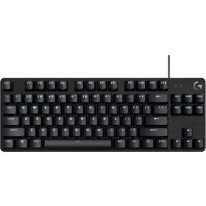 Logitech G413 TKL SE Mechanical Gaming Keyboard - Compact Backlit Keyboard with Tactile Mechanical Switches, Anti-Ghosting, Compatible with Windows, macOS - Black Aluminum