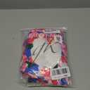 GRACE KARIN Women's One Piece Swim Dress V Neck Tummy Control Swimsuit Vacation Beachwear Bathing Suit (X-Large, Blue&Pink Floral)