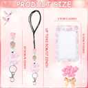 AFRITEE 2025 Christmas Lanyards with ID Holder - Cute Santa Claus Gingerbread Man Detachable Lanyard to Hang ID Card and Keys