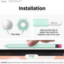 elago Compatible with Apple Pencil Pro Case & Apple Pencil 2nd Generation Case, Compatible with Magnetic Charging, Double Tap, Squeeze, Haptic (Must Read Installation Instructions) [Mint]