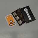 Uyiton Compatible with iPhone 17 Pro Max Camera Lens Protector - [Not Easy to Break][Strong Adsorption][Case-Friendly] Metal Tempered Glass Rear Camera Screen Cover - Cosmic Orange