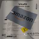 Vitafit Scale for Body Weight, High Accuracy 0.1lb by Our Professional Factory Since 2001, Digital Weight Scale LED and Step On, 3*AAA Batteries Included, 400lb/182kg, Spray Silver Black