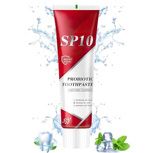 Super ProbioticSP-10 Toothpaste, SP10 Probiotic Toothpaste, SP-10 Ultra Whitening Toothpastes, SP 10 Toothpastes Fresh Breath, Deep Cleaning Care, 2-Pack