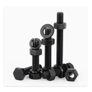 binifiMux M10-1.5 x 30mm Hexagon Bolts Hex Head Screws, 8.8 Grade Alloy Steel, Black Oxide Finish, Pack of 40