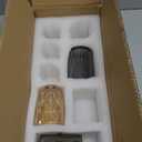 Rustic Wooden Tray with 8 Brown Glass Votive Candle Holders, Decorative Tea Light Holder Set for Mantel, Centerpiece, Dining Table Centerpiece Set, and Home Decor(Set of 8 Pieces)