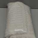 All Smiles Decorative Cream Throw Pillow Covers 20x20 Set of 4 Farmhouse Rustic Boho Home Decor Soft Plush Striped Corduroy Square Cushion Case for Living Room Couch Bed Sofa