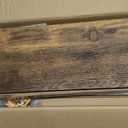 QEEIG Bathroom Shelves Over Toilet - Wall Mounted Floating Shelves Toilet Paper Storage Small Farmhouse Decor Shelf 16 inch Set of 3, Rustic Brown (019-BN3)