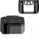DJI RC Pro Silicone Protective Cover+HD Screen Tempered Films for DJI Mini 3 Pro/Mavic 3 Pro/Mavic 3 Cine/DJI Air 2s DJI RC Pro Controller Protective Case(Black)