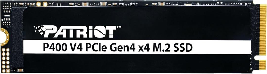 Patriot P400 V4 500GB Internal SSD - NVMe PCIe Gen 4x4 - M.2 2280 - Sequential Read: Up to 5,000MB/s and Sequential Write: Up to 3,000MB/s - PS5 Compatible - Solid State Drive - P400VP500GM28H
