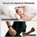 3 Pack Nylon Replacement Strap Compatible with Hume Band - Breathable & Sweatproof Sport Loop for Hume Health Band - Metal Buckle & Loop Closure - Adjustable Wristband Strap for Fitness Tracker