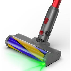 2 x Vacuum Cleaners Parts for Dyson V7 V8 V10 V11 V15, Roller Brush Power Head Replacement with Green LED Light, Motorhead Hardwood Floor Attachments for Vacuum (D025)