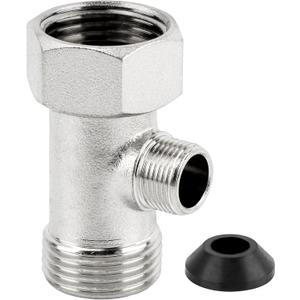 Bidet T Adapter,toilet faucet splitter 3 Way 7/8inch 3/8inch 7/8inch Plumbing Splitter,shower head splitter,Valve Hose Fitting for Shower Head Diverter Sprayer Faucet