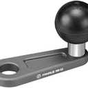FANAUE Bolt Head Adapter Ball Base with 10mm Mounting Hole,MB-02 Aluminum Alloy Mount Base for RAM Mounts B Size 1 Inch Ball Double Socket Arm