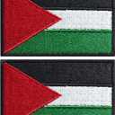 6 x stidsds 2 Pack Palestine Flag Patch Palestine Flags Embroidered Patches Palestinian Flags Military Tactical Patch for Clothes Hat Backpacks Pride Decorations