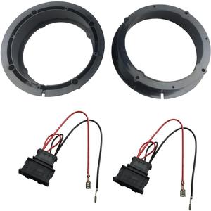 Speakers Adapter for VW Golf IV Passat Speaker Spacer Rings 165mm 6.5" Kit with Wiring Harness