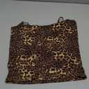 SUUKSESS Women Sexy Square Neck Tank Top Summer Y2K Going Out Basic Cami Shirt (Medium, Deep Leopard)