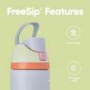 Owala FreeSip Insulated Stainless Steel Water Bottle with Straw for Sports, Travel, and School BPA-Free Sports Water Bottle, 24 oz, Beach House