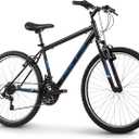 Huffy Stone Mountain Mens 26 Inch Mountain Bike, Matte Black Frame, 21-Speed Shimano Twist Shifting, Front Suspension, Comfort Saddle | 20"/24"/26" Sizes, 6-21 Speeds, Dual Suspension Available |