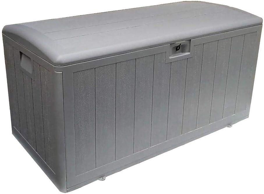 Plastic Development Group Outdoor Storage Deck Box, Soft Closure, 105 Gallon, Gray (Driftwood)