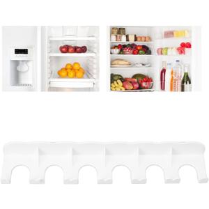 6 Holes Food Pouch Hanger for Fridge, Refrigerator Organizer Storage Yogurt,Baby Food Storage Organizer, Baby Food Organizer for Round Helicopter Lid Type Yogurt Bottle