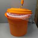 Dynamic E002 Commercial Manual Salad Spinner, 5 Gallon Capacity, SD92, Orange, 17 x 17 x 16 inches