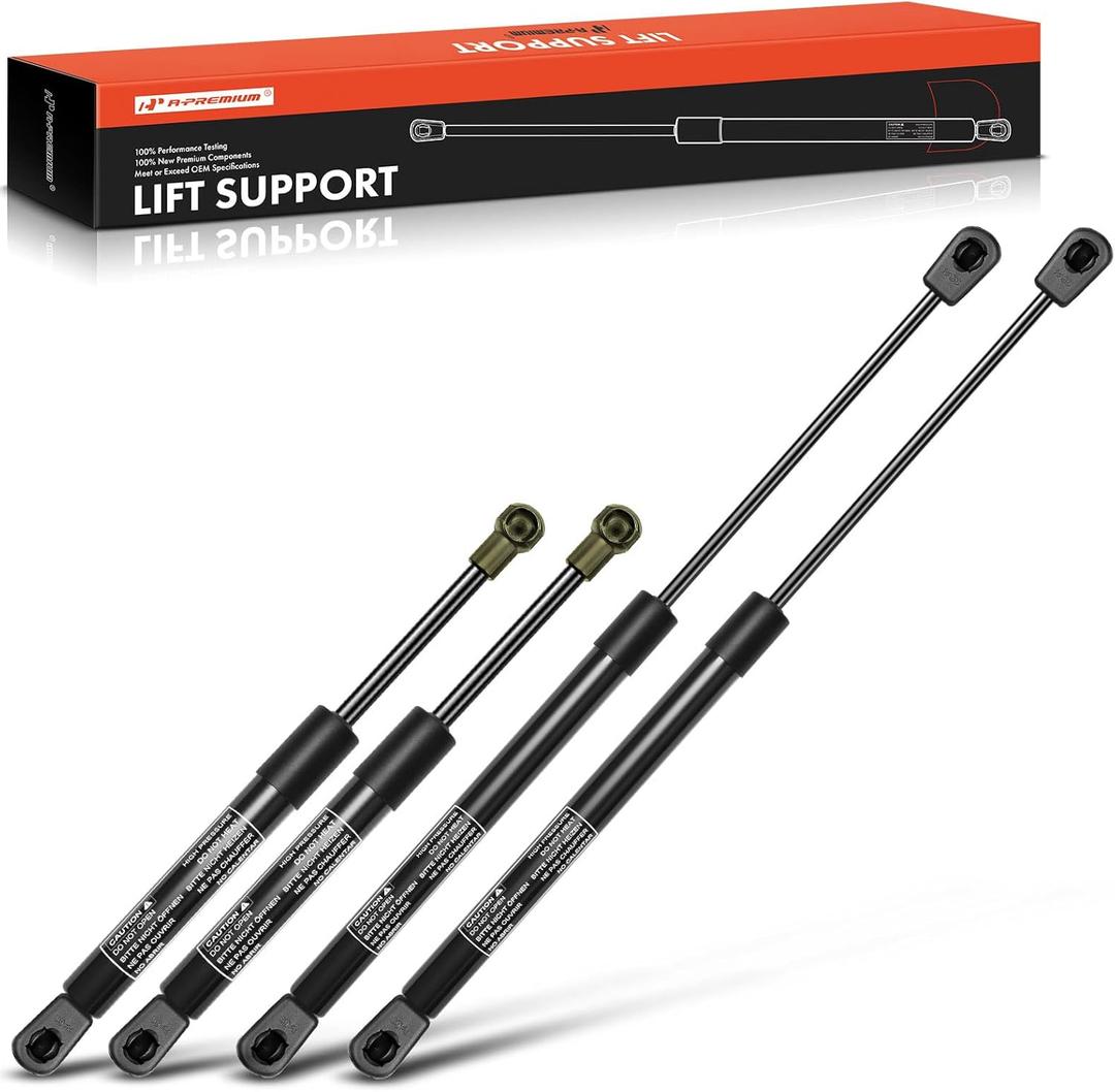 A-Premium Front Hood Rear Tailgate Lift Supports Shock Struts Compatible with Select Mercedes-Benz Models - W163 Series ML320 1998-2003 ML350 2003-2005 ML430 1999-2001 ML500 2002-2005 (4PC Set)