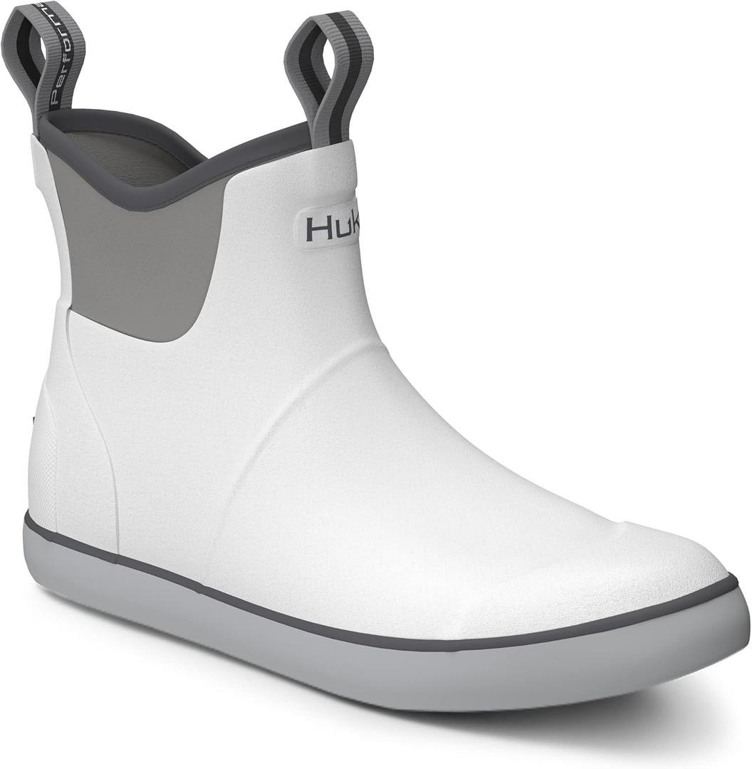 HUK mens Rogue Wave Shoe, High-performance Fishing & Deck Boot (11, Solid - White)