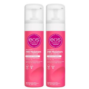 eos Shea Better Shave Cream- Pomegranate Raspberry, Shea Butter, Aloe Vera, Moisturizing, Shaving Cream for Women, eos Shave Cream, 7 fl oz, 2-Pack