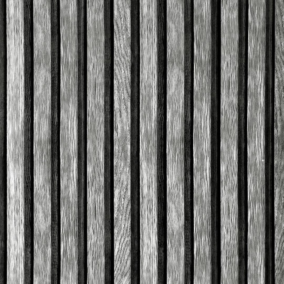 Yun-aeon Natural Wood Peel and Stick Wallpaper Grey Wood Slats - 17.3"x 120" Self-Adhesive Waterproof Vinyl Removable Wall Paper for Wall Decor Bedroom (Gray)