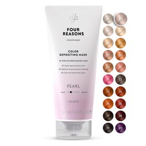 FOUR REASONS Color Mask, Pearl Blonde (27 Colors) Hair Gloss & Color Depositing Conditioner Semi Permanent Hair Toner for Color-Treated Hair Color For Women Vegan & Cruelty-Free 6.76 fl oz