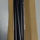 Shower Curtain Rod Adjustable 43-78 inch, 1"Diameter Spring Tension Curtain Rod No Drill, Anti-Rust Non-Slip Shower Rod, Black Shower Curtain Rod for Bathroom Tension