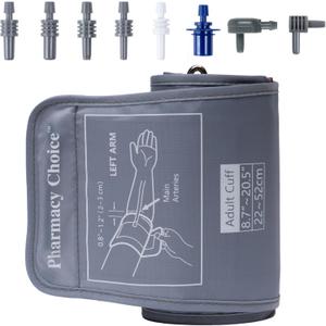 Extra Large Blood Pressure Cuff, Compatible with Most Monitors, ARM Blood Pressure Replacement Cuff with 8 Connectors,Adult Cuff (8.7"-20.5")