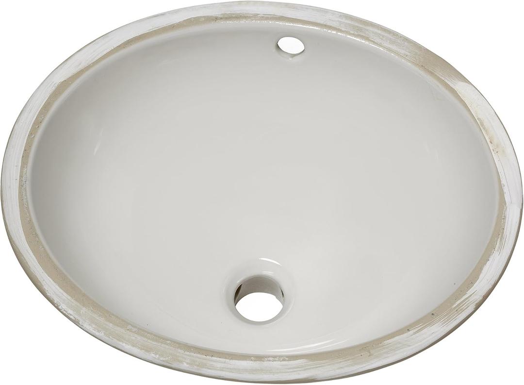 American Standard 0495.221.020 Ovalyn Small Basin Undercounter Bathroom Sink, White