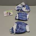 wegreeco Washable Female Dog Diapers Highly Absorbent Reusable Diapers for Dog in Heat Period, 3 Pack (Blue Jeans, Large) (Large (15"-17" Waist))